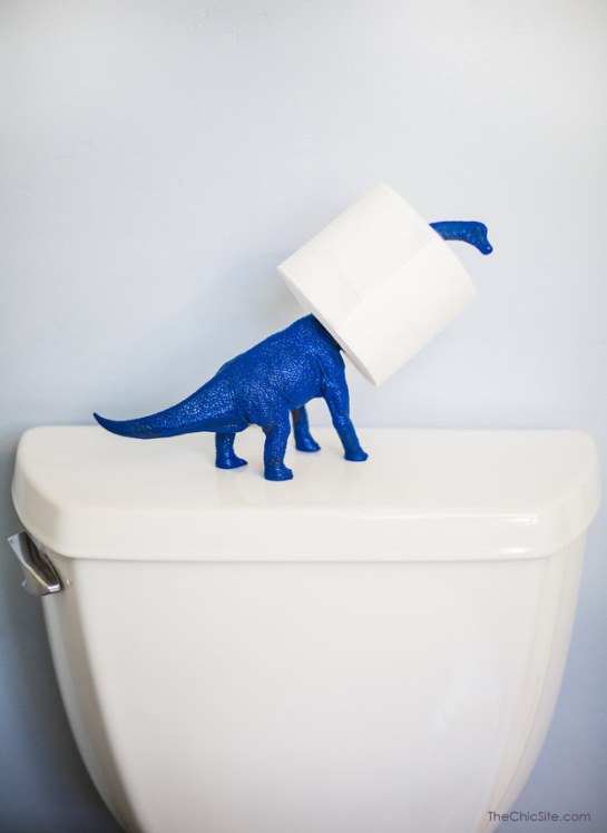 porta papel higienico dinossauro
